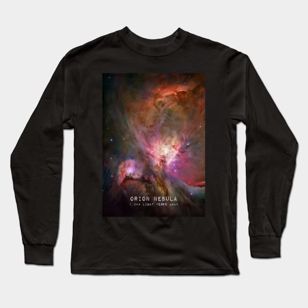 Orion Nebula Long Sleeve T-Shirt by Dashu